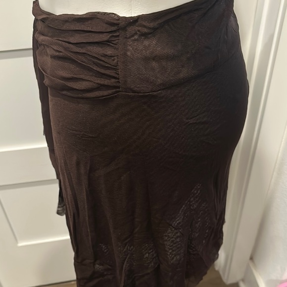 Tommy Bahama Brown Wrap Swim Skirt Coverup - Picture 2 of 10
